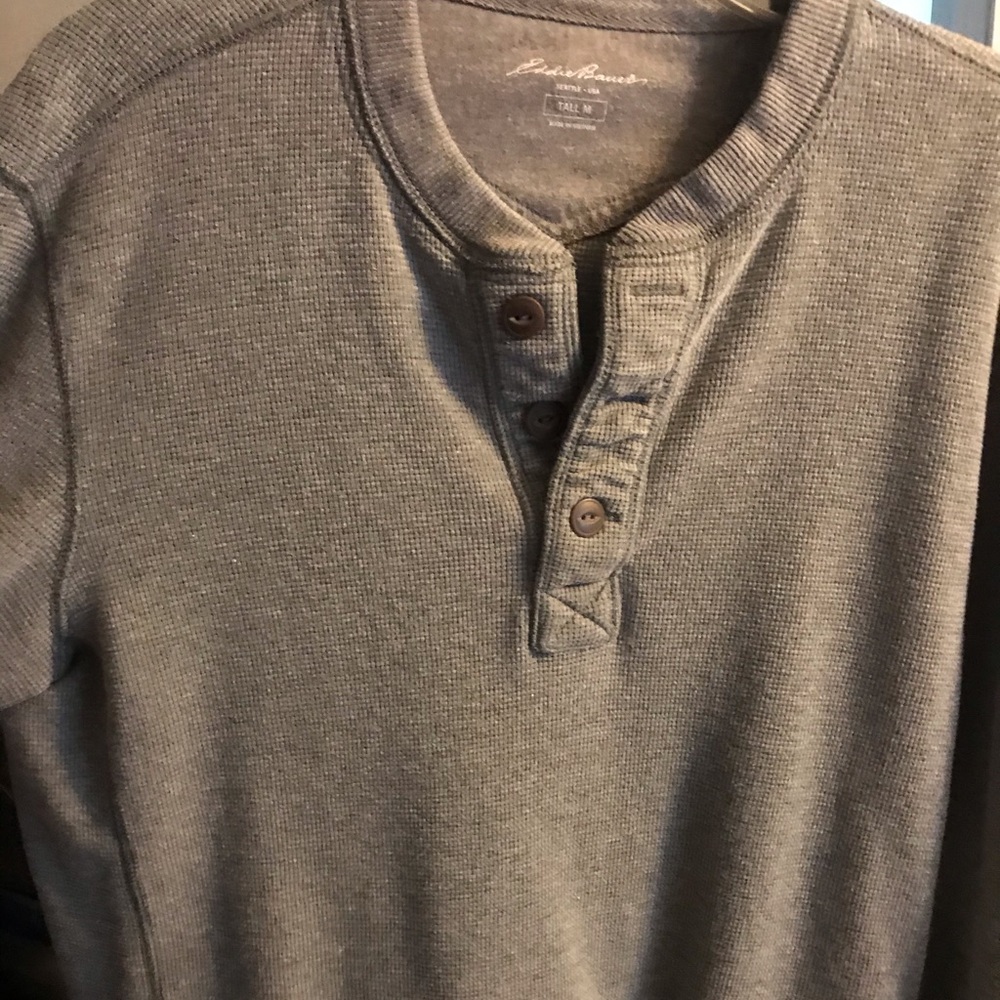 Eddie Bauer Gray Henley